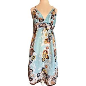 BCBGMAXAZRIA Women's Sundress Floral Adjustable Straps Size XS